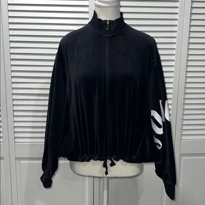 Juicy Couture Black Astor Track Velour Batwing Jacket 🖤